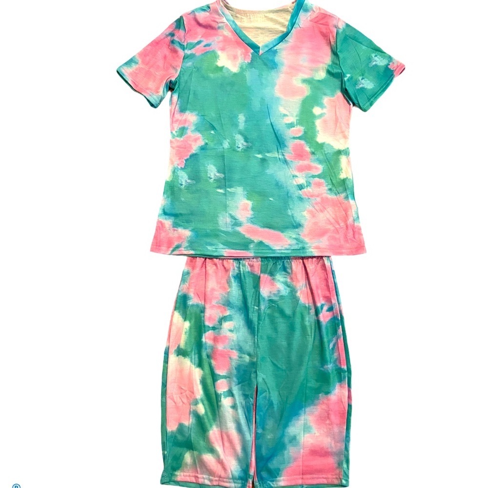 Tie dye shirt set